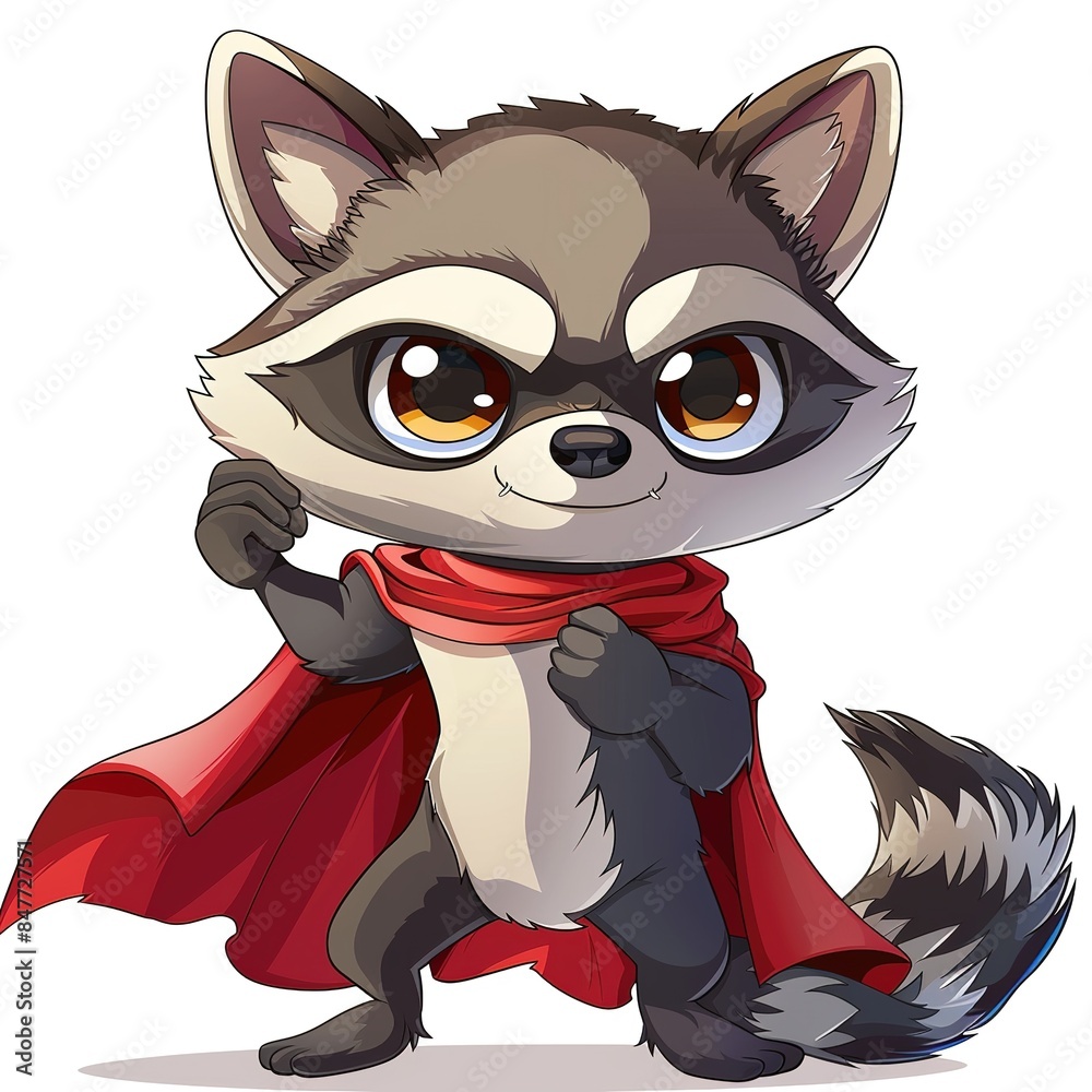 Raccoon superhero