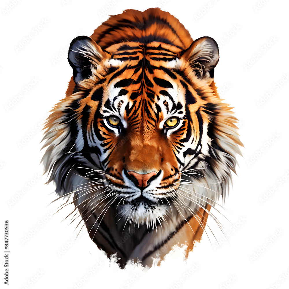 Fototapeta premium drawing of a tiger Illustration