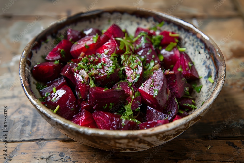 Baked beets with herbs. Baked beets with herbs.