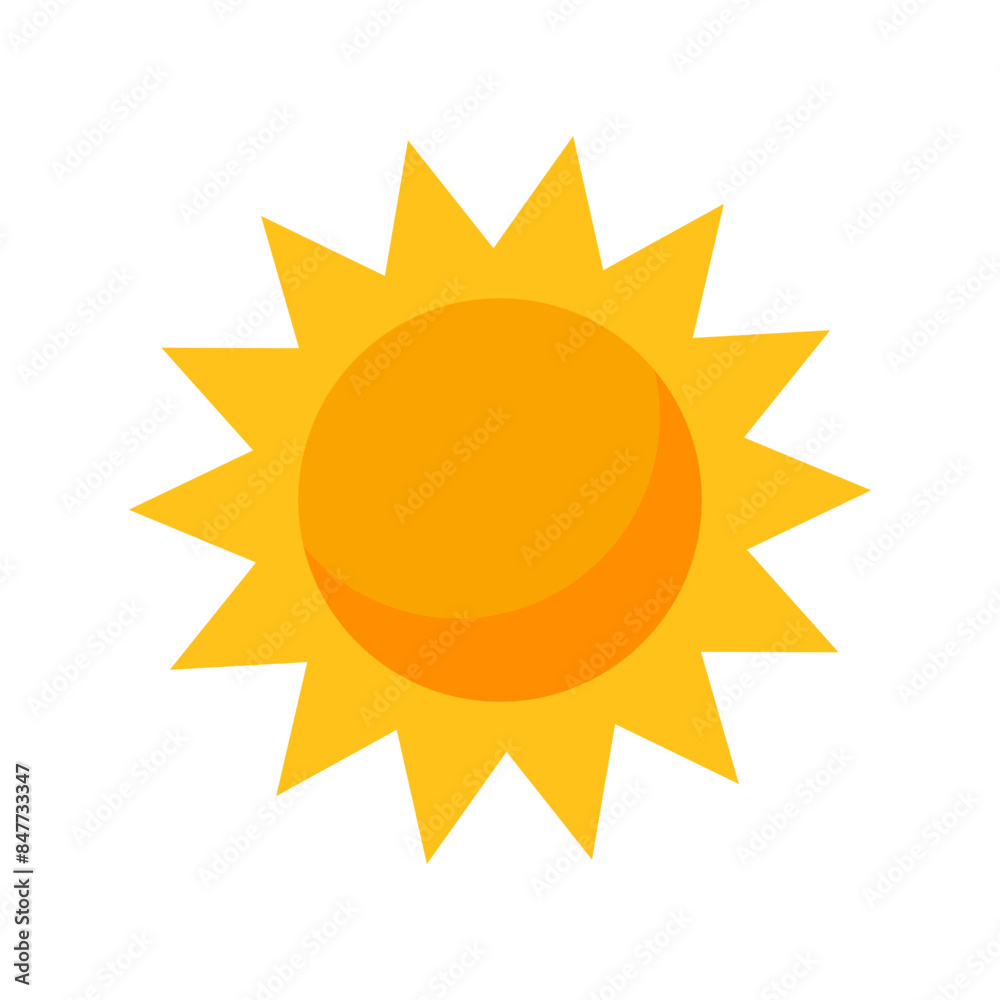 Cartoon sun clip art. Shining light rays. Summertime Cartoon sun clip art. Shining light rays. Summertime