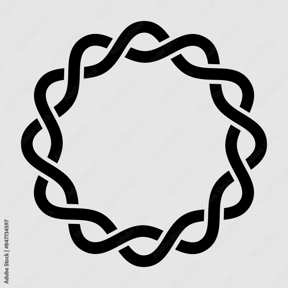 Abstract round frame isolated. Vector illustration Abstract round frame isolated. Vector illustration