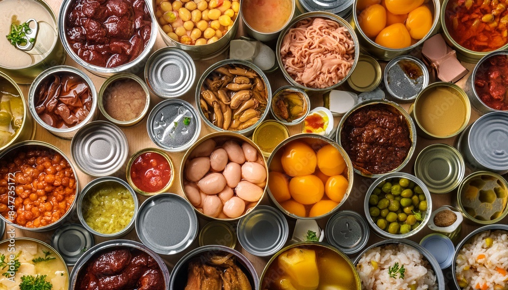 Tinned Treats: Opened Canned Food Layout Tinned Treats: Opened Canned Food Layout