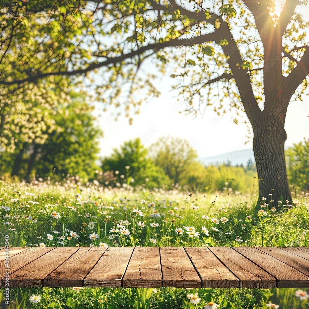 Spring Awakening on a Lush Green Table Spring Awakening on a Lush Green Table