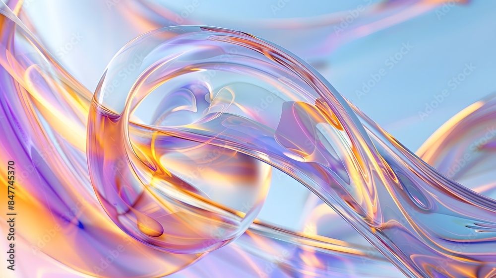 Abstract Liquid gradient swirl and wavy metallic design background. texture. violet and blue, horizontal. Abstract Liquid gradient swirl and wavy metallic design background. texture. violet and blue, horizontal.