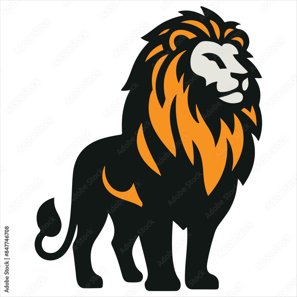Obraz premium Lion vector art illustration 