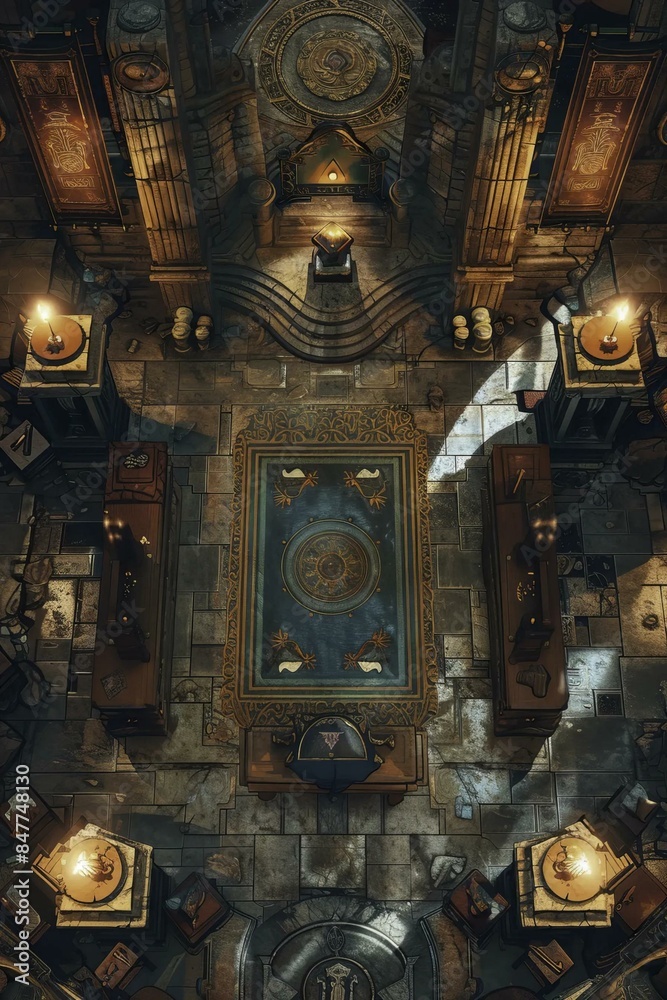 DnD Battlemap Righteous Reliquary Room - Sacred. A mysterious and ...