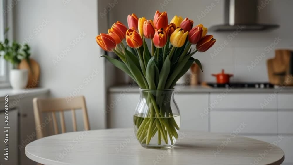 tulips in a vase tulips in a vase