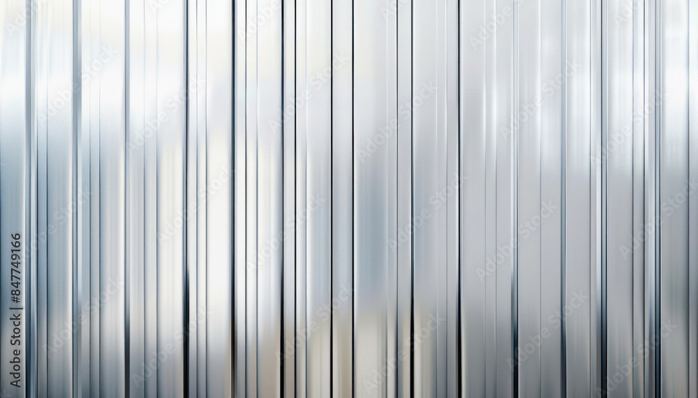 A metallic fence stands out against a grey background, featuring an electric blue rectangle A metallic fence stands out against a grey background, featuring an electric blue rectangle