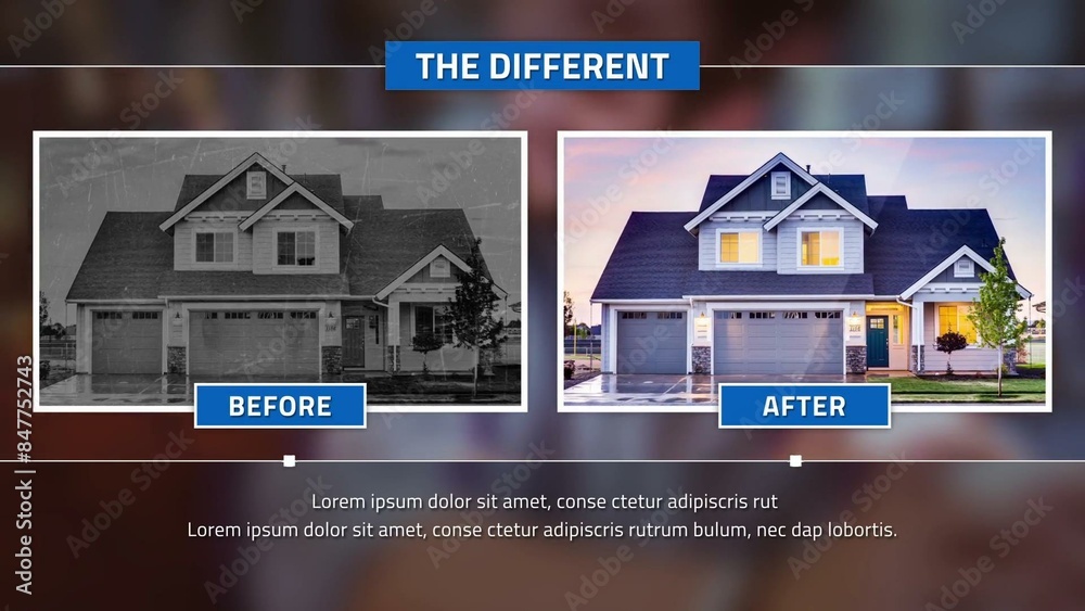 Before and After Slideshow Stock Template | Adobe Stock