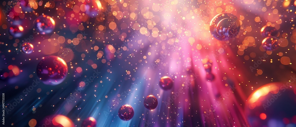 Vibrant Holo Abstract Independence Day Celebration with Sparkling Decorations and Festive Atmosphere Vibrant Holo Abstract Independence Day Celebration with Sparkling Decorations and Festive Atmosphere