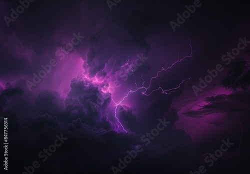 background with effects of pink lightning and clouds