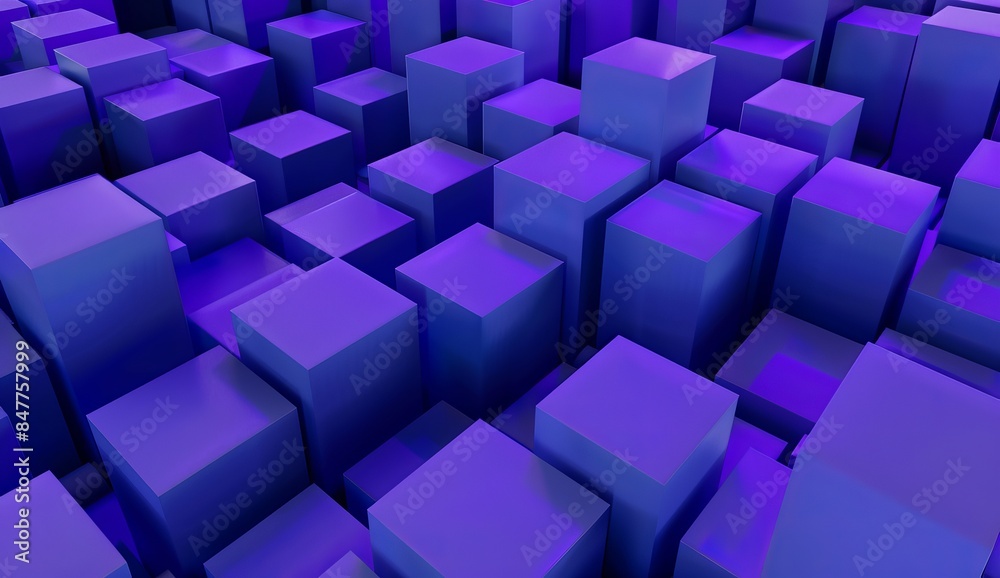abstract blue cubes background 3D render of an landscape of extending abstract blue cubes background 3D render of an landscape of extending