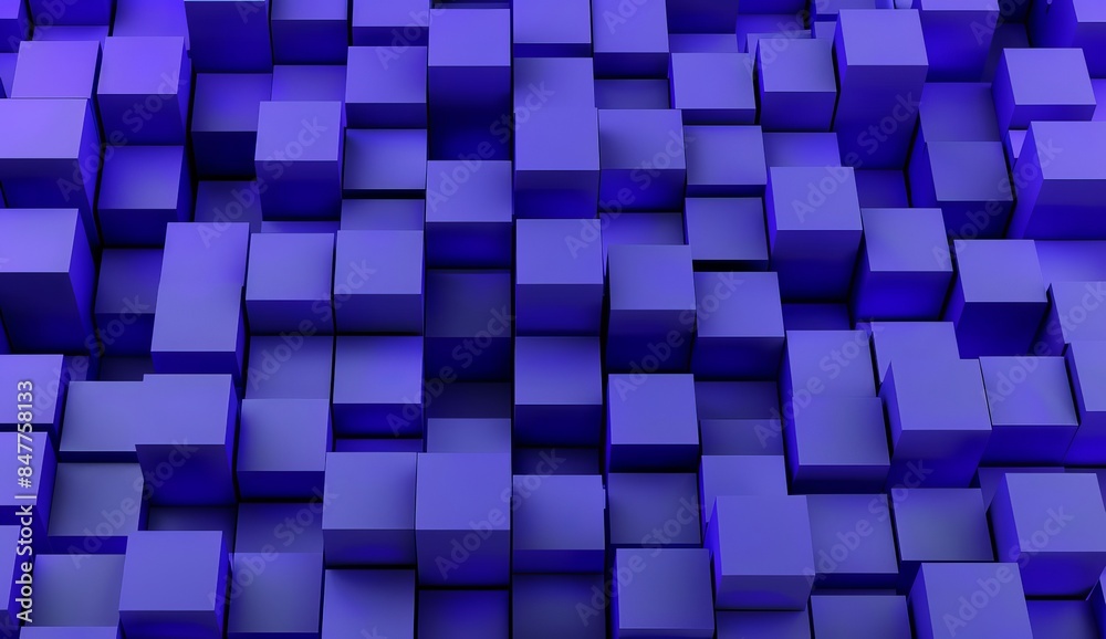 abstract blue cubes background 3D render of an landscape of extending abstract blue cubes background 3D render of an landscape of extending