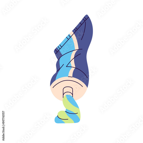 Squeeze toothpaste tube. Whitening tooth paste with mint, menthol for brushing mouth. Dental hygiene product in packaging. Oral health care. Flat isolated vector illustration on white background