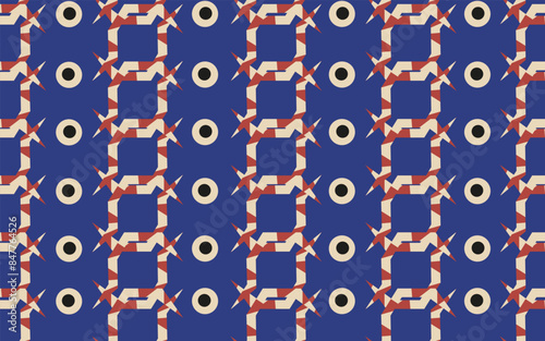 Boho Groovy Halloween wrapping paper design. Freak helloween wrap template. Abstract geometrical background. Vector illustration can used textile, cloth print.