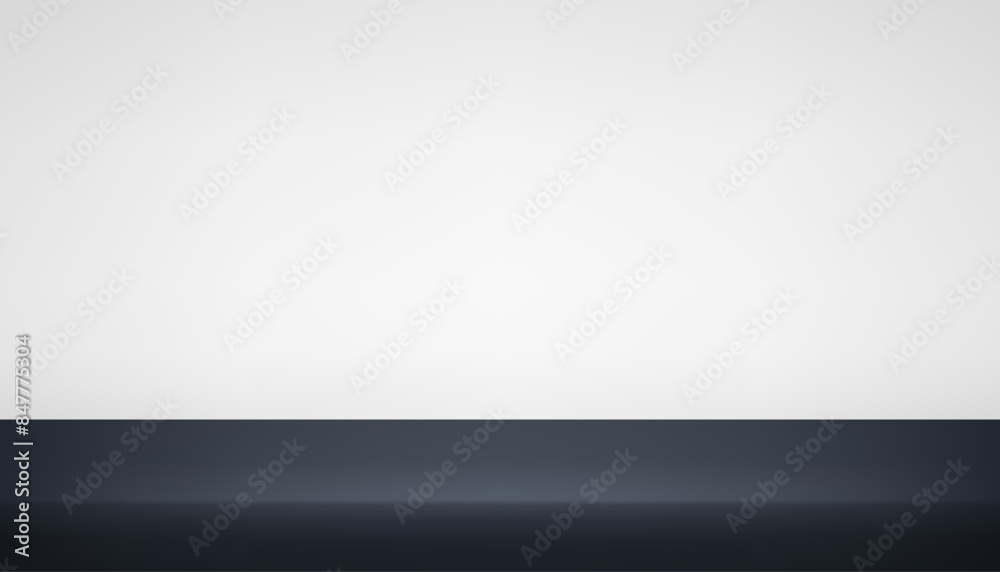 Black and grey Studio background. Black and grey Background Empty Room Studio with table. Space for selling products on the website. Abstract green showroom. Vector illustration. Black and grey Studio background. Black and grey Background Empty Room Studio with table. Space for selling products on the website. Abstract green showroom. Vector illustration.