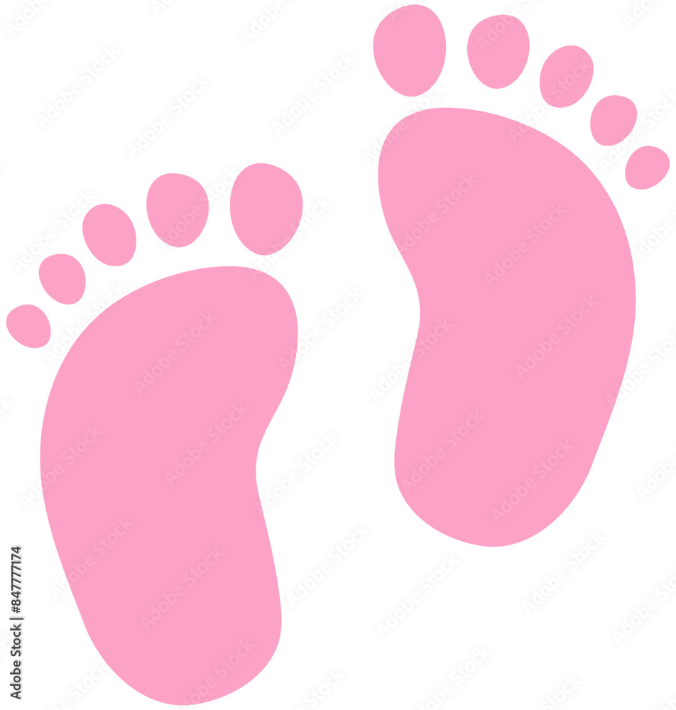 Isolated baby foot print flat icon design isolated on white background. Isolated baby foot print flat icon design isolated on white background.