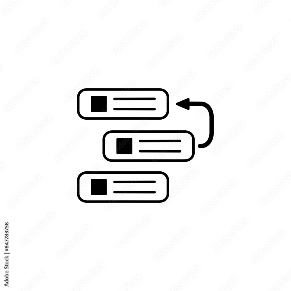backlog development data icon symbol simple design element, eps vector illustration backlog development data icon symbol simple design element, eps vector illustration