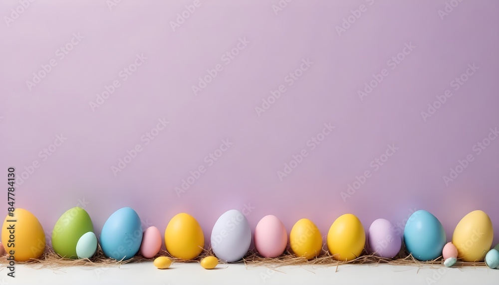Obraz premium easter eggs, colors pattern banner poster header design