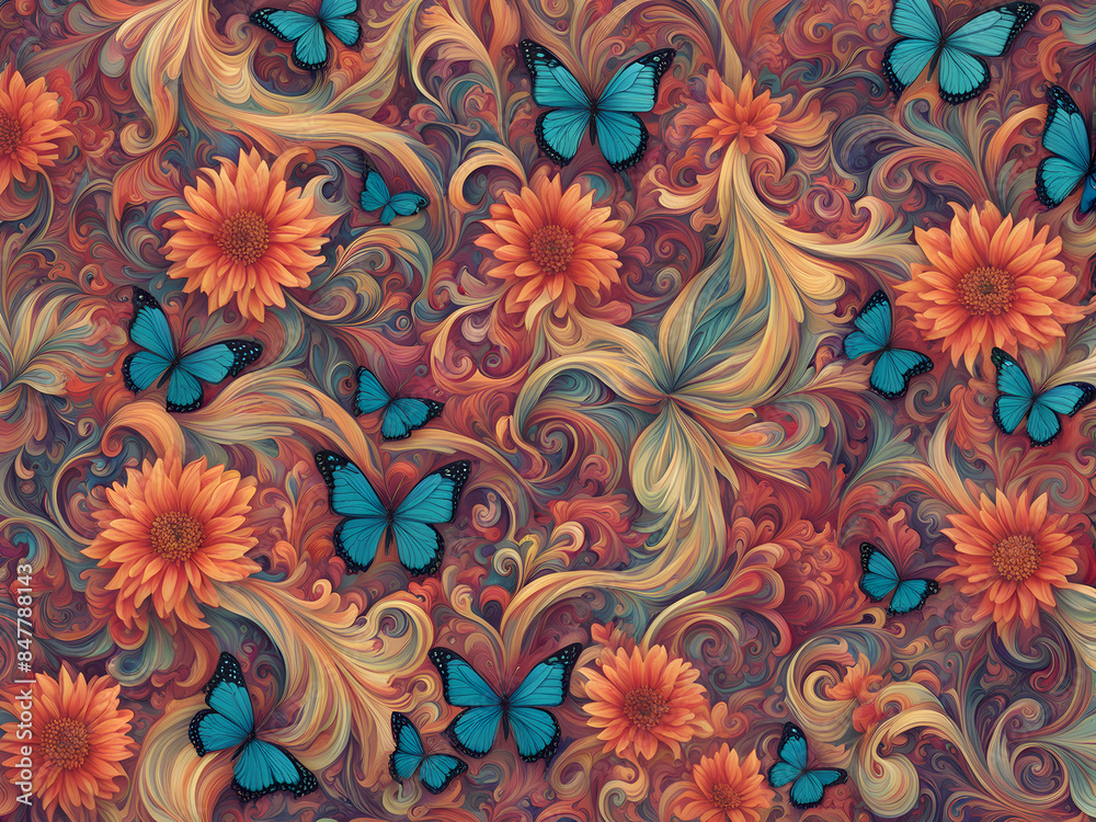 seamless floral pattern seamless floral pattern