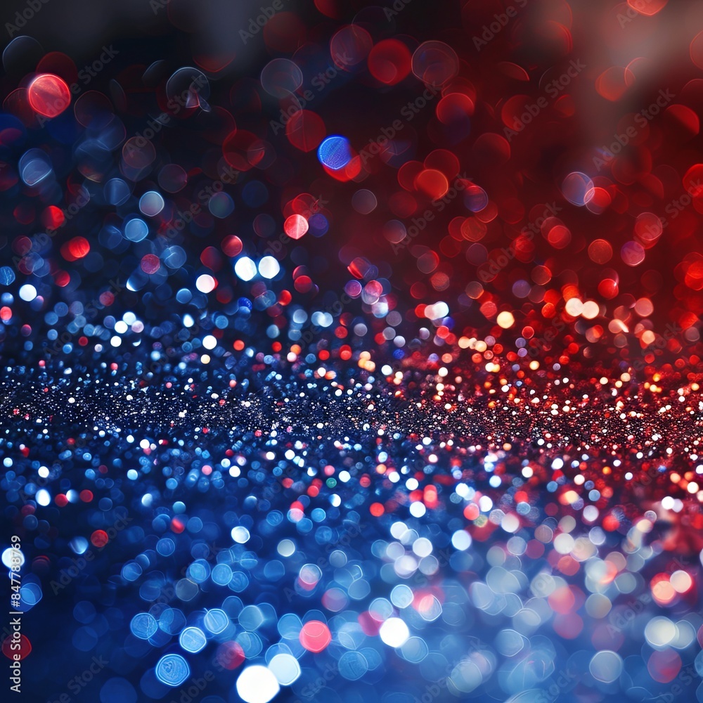 Naklejka premium Patriotic Sparkle Glitter Fusion