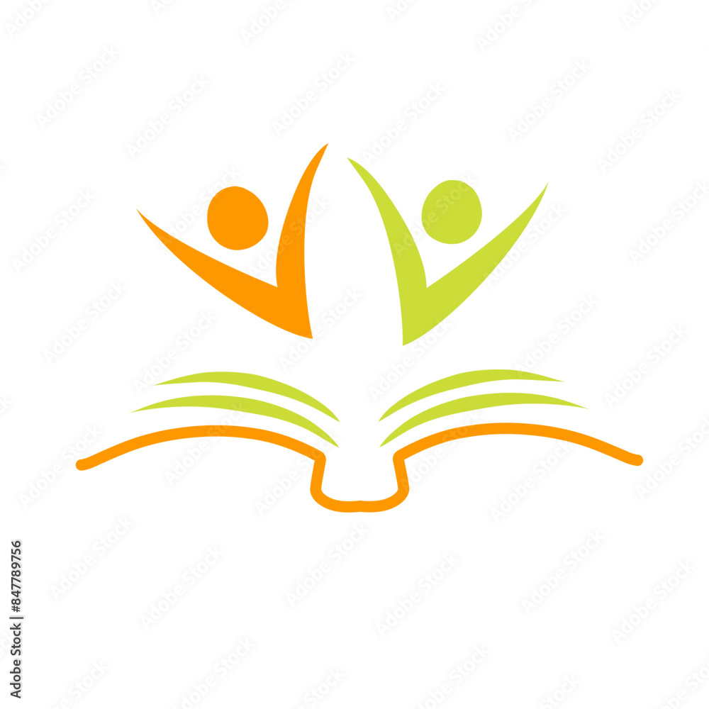 Obraz premium education logo icon