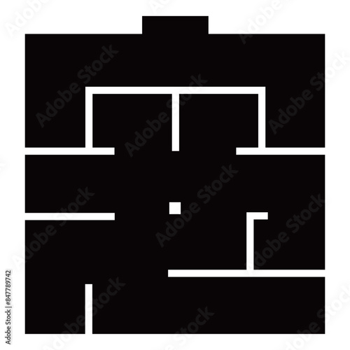 家紋です。角字という種類です。安の形です。