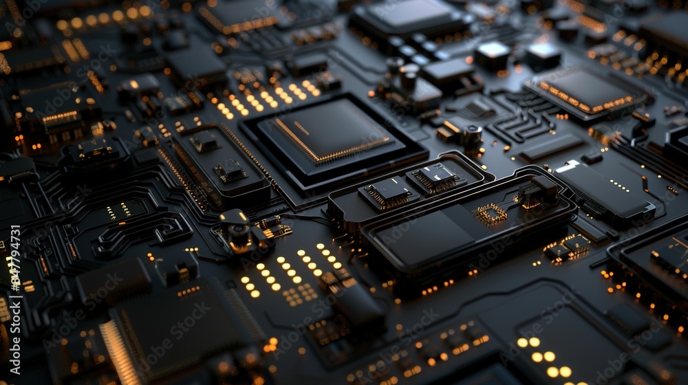The technonolgy on black background UHD wallpaper The technonolgy on black background UHD wallpaper