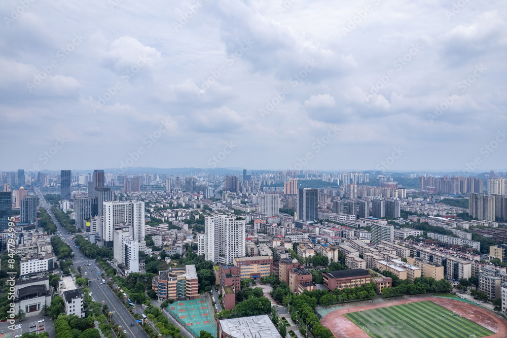 Naklejka premium China Zhuzhou Tianyuan District City Auction