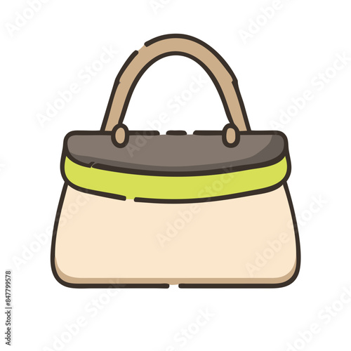 Handbag icon, bag, side bag, arm bag, bag