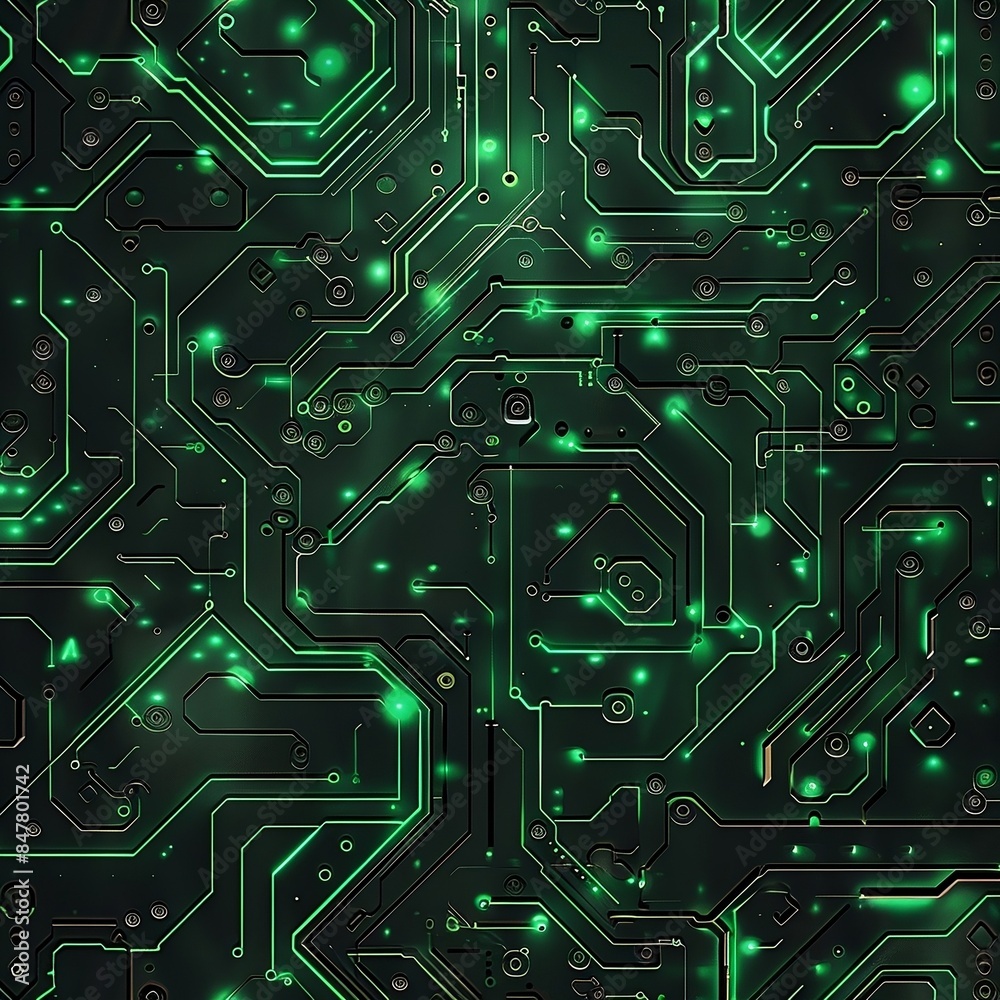 design malachite in tech ai style pattern vector of green dark