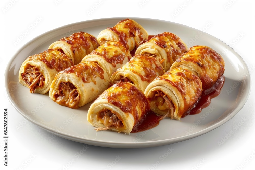 Appetizing BBQ Pork and Gouda Roll-Ups Appetizing BBQ Pork and Gouda Roll-Ups