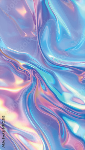 Abstract blue and purple swirly texture. Fantasy fractal background. 3D rendering. Pink and blue
