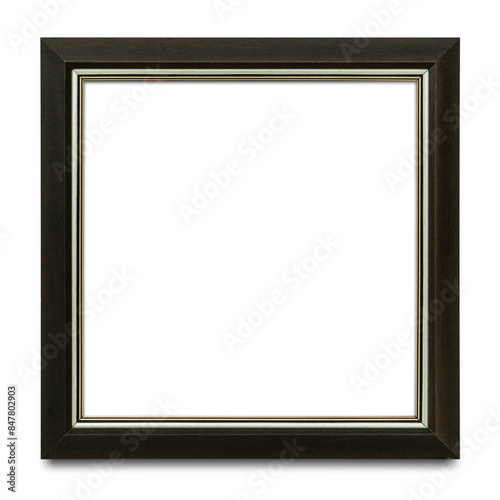 Black picture frame transparent png