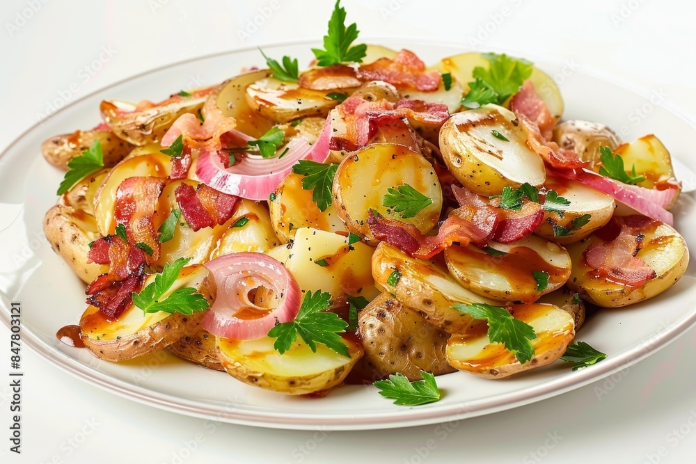BBQ Potato Salad with Quick-Pickled Onions and Savory Dressing BBQ Potato Salad with Quick-Pickled Onions and Savory Dressing