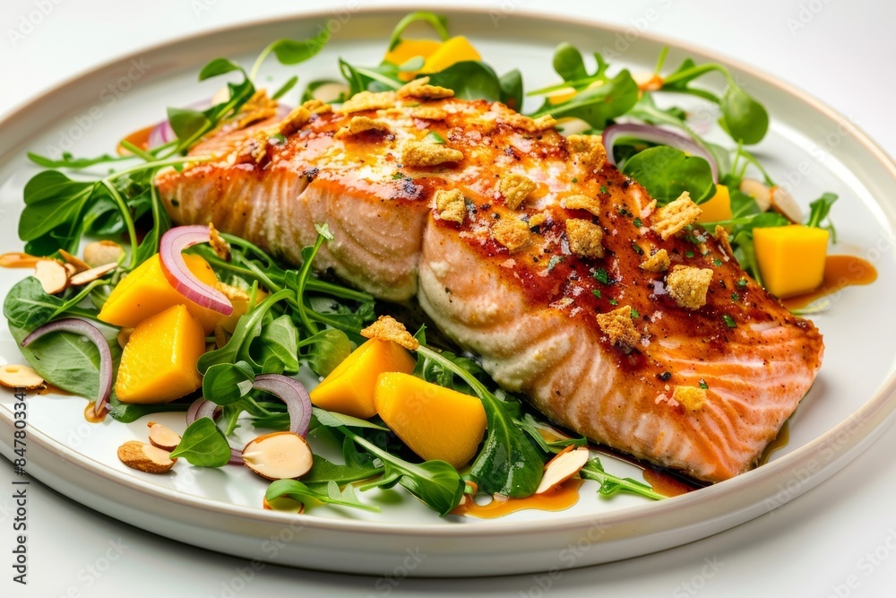 Savory Chip-Crusted Salmon with Tangy Watercress Salad Savory Chip-Crusted Salmon with Tangy Watercress Salad