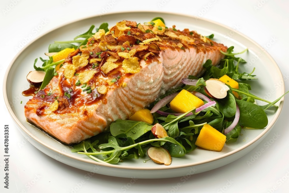 Tasty Chip-Crusted Salmon and Nutty Watercress Salad Tasty Chip-Crusted Salmon and Nutty Watercress Salad