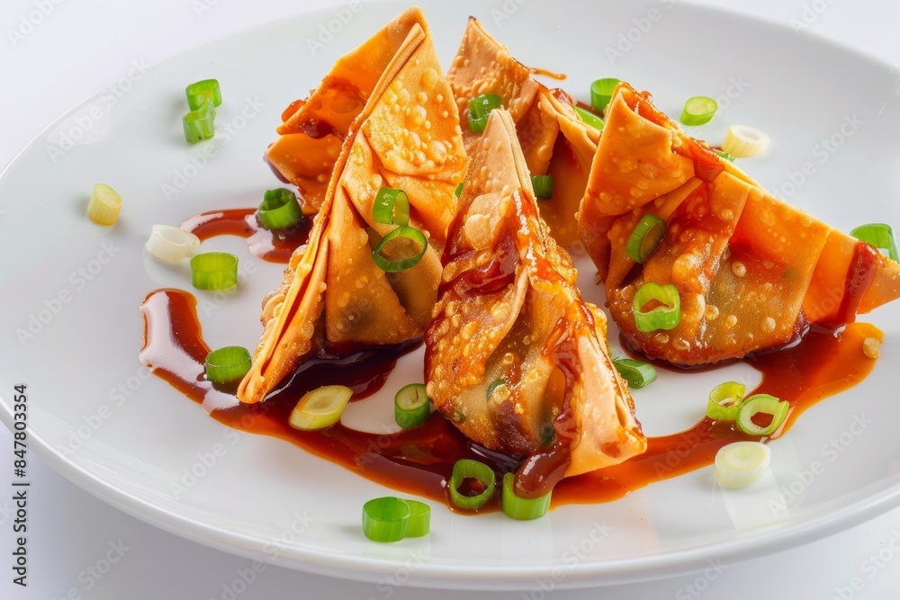 Delicious BBQ Pot Stickers with Neely's Signature Sauce Delicious BBQ Pot Stickers with Neely's Signature Sauce