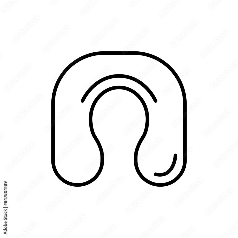Travel Pillow outline icons, minimalist vector illustration ,simple transparent graphic element .Isolated on white background Travel Pillow outline icons, minimalist vector illustration ,simple transparent graphic element .Isolated on white background