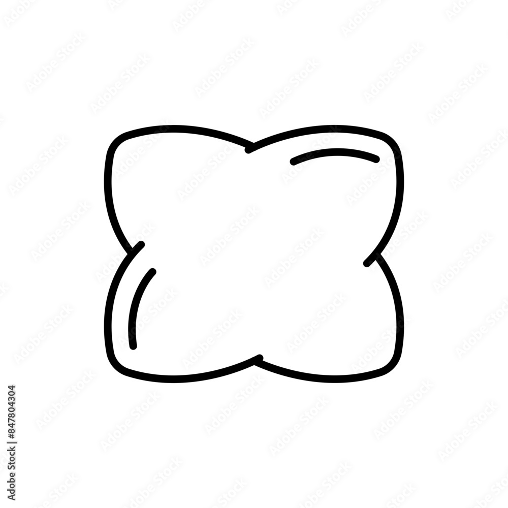 Pillow outline icons, minimalist vector illustration ,simple transparent graphic element .Isolated on white background Pillow outline icons, minimalist vector illustration ,simple transparent graphic element .Isolated on white background