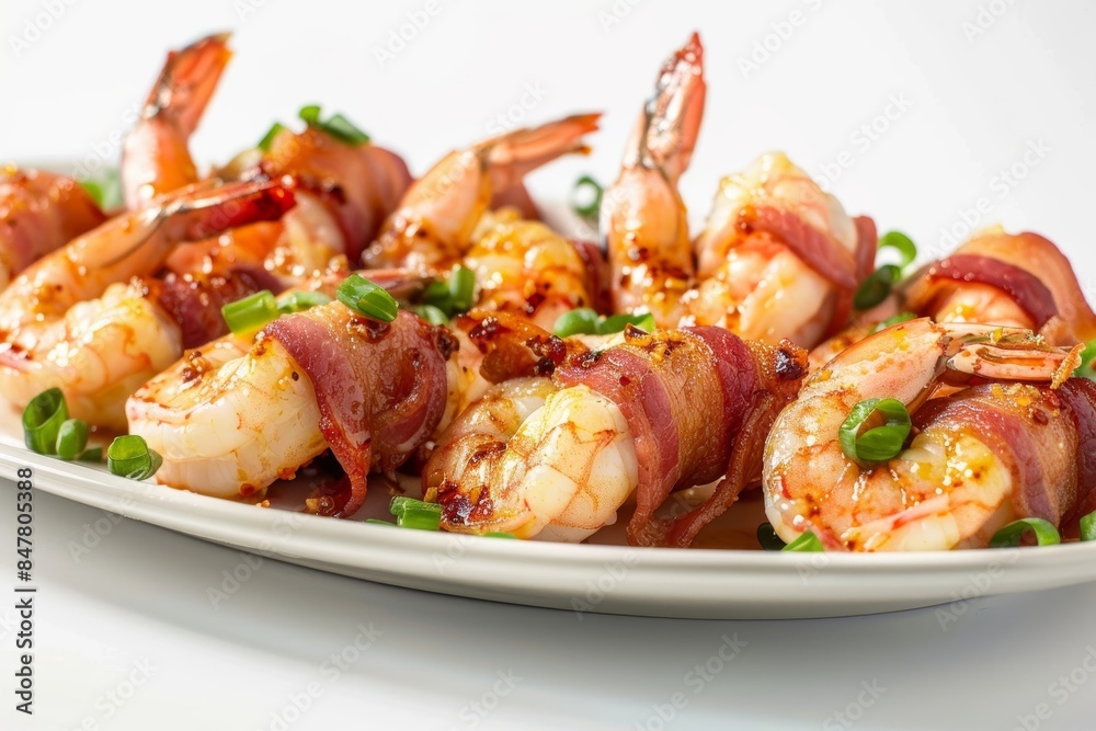 Bacon-Wrapped Chili Shrimp: A Spicy and Savory Delight Bacon-Wrapped Chili Shrimp: A Spicy and Savory Delight