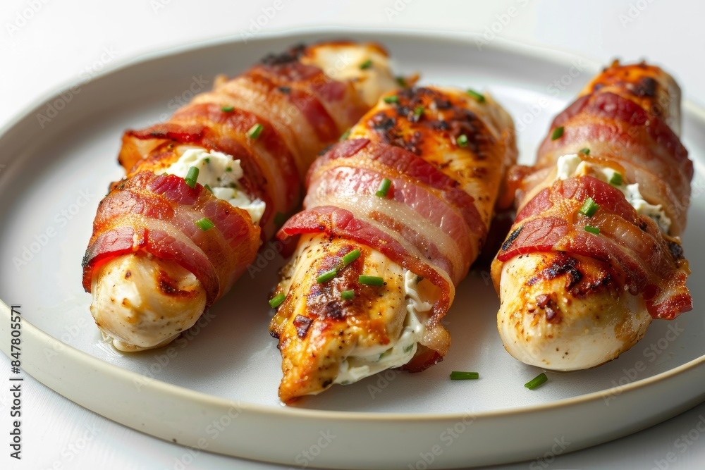 Bacon-Wrapped Chicken Breasts with Creamy Goodness Bacon-Wrapped Chicken Breasts with Creamy Goodness
