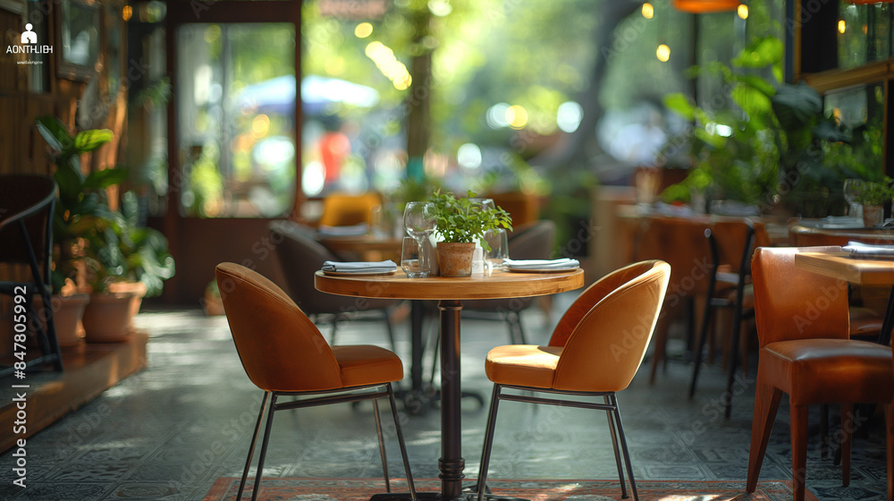 Cafeteria interior with cute design Cafeteria interior with cute design