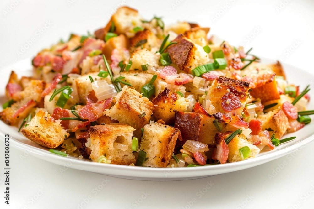 Bacon-Parmesan Stuffing: Nutty Crunch and Succulent Layers Bacon-Parmesan Stuffing: Nutty Crunch and Succulent Layers