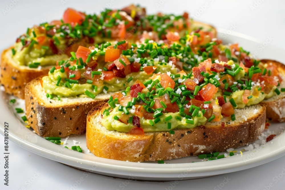 Bacon-Avocado Toast Bar with Velvety Avocado and Vibrant Parsley Bacon-Avocado Toast Bar with Velvety Avocado and Vibrant Parsley