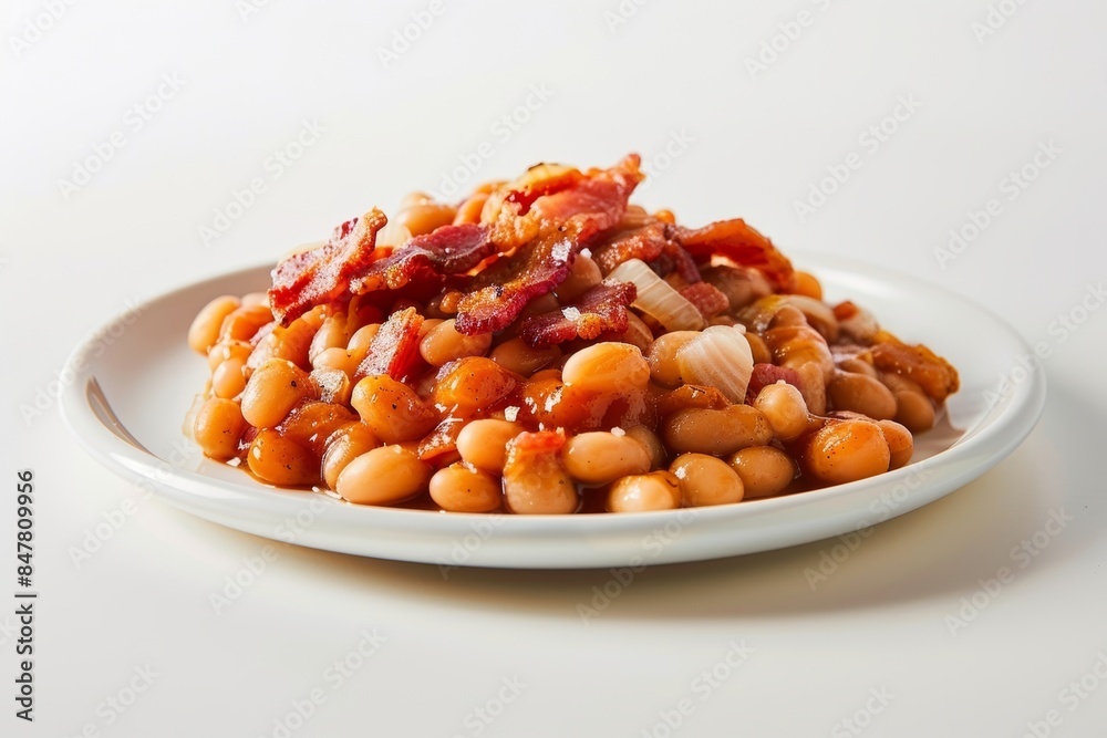 Flavorful Baked Beans with Savory Molasses and Smoky Pork Flank Flavorful Baked Beans with Savory Molasses and Smoky Pork Flank