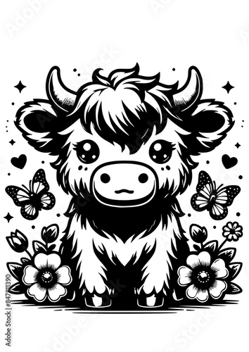 Wallpaper Mural Highland Cow, Baby Cow SVG, Cow Head SVG, Baby Cow Clipart SVG, Highland Heifer SVG, Flower Cow SVG, Cute Highland Cow, Butterfly SVG, Flowers SVG, Silhouette, Cut file for Cricut SVG, JPG, PNG Torontodigital.ca