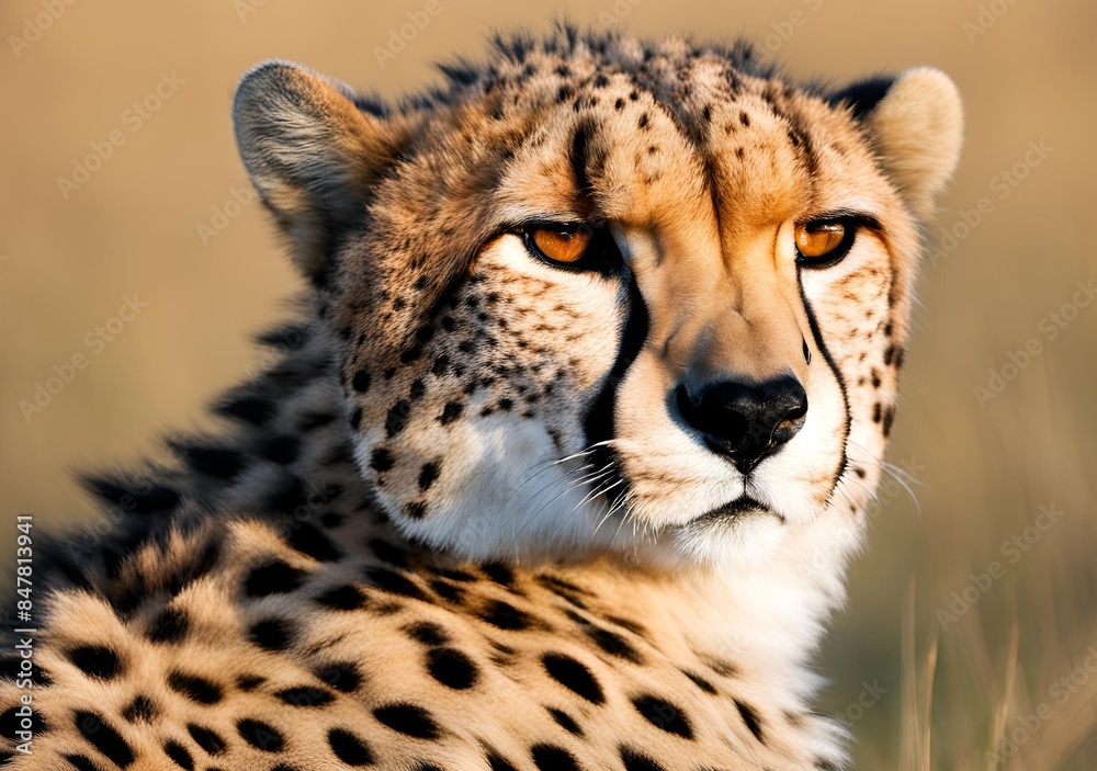 Close-up of a Cheetah's Face Close-up of a Cheetah's Face