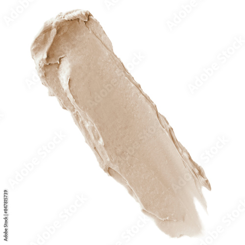 Png beige cream smear design element texture
