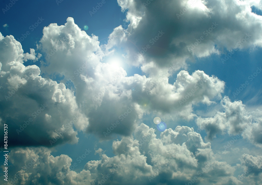 Cloudy sky background